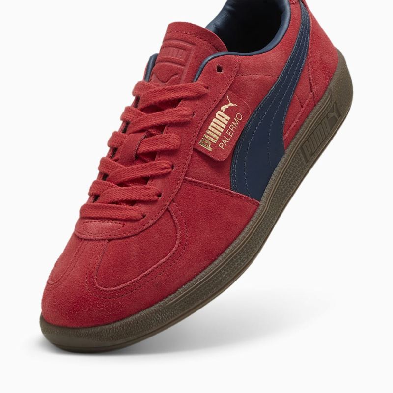 Puma | Men's Palermo Sneakers - Club Red-Club Navy