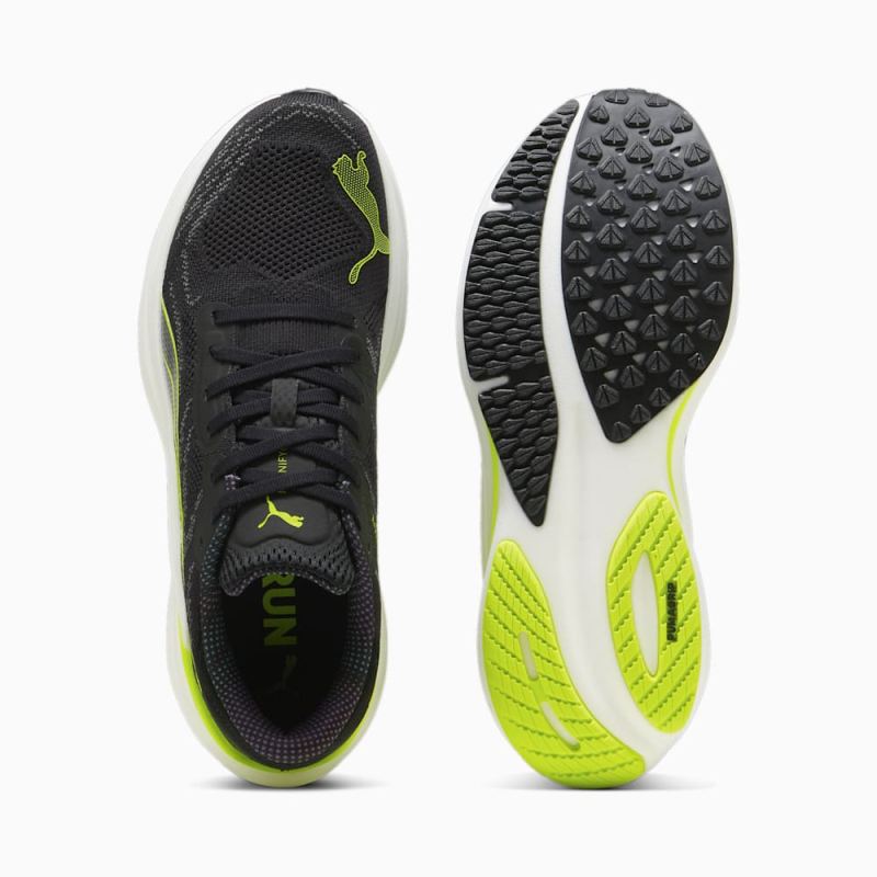 Puma | Men's Magnify NITRO 2 Running Shoes - Black-Lime Pow