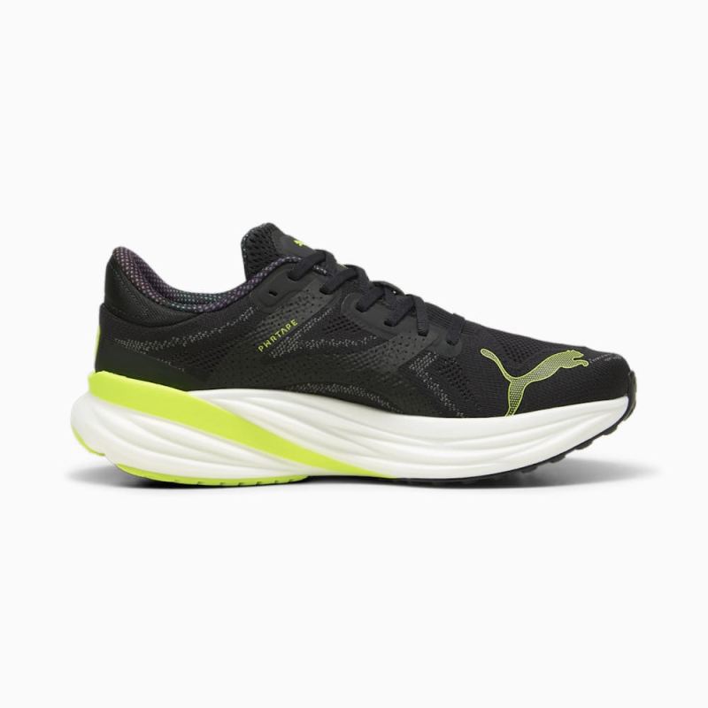 Puma | Men's Magnify NITRO 2 Running Shoes - Black-Lime Pow