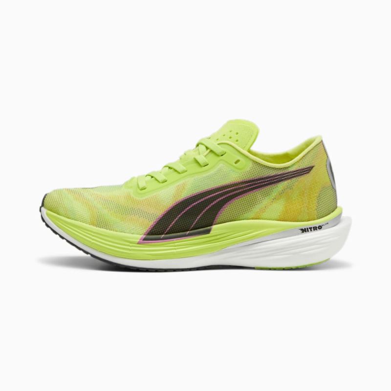 Puma | Women's Deviate NITRO Elite 2 Running Shoes - Lime Pow-Poison Pink-Black