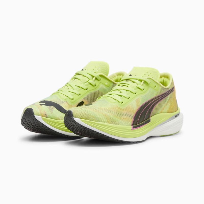 Puma | Women's Deviate NITRO Elite 2 Running Shoes - Lime Pow-Poison Pink-Black