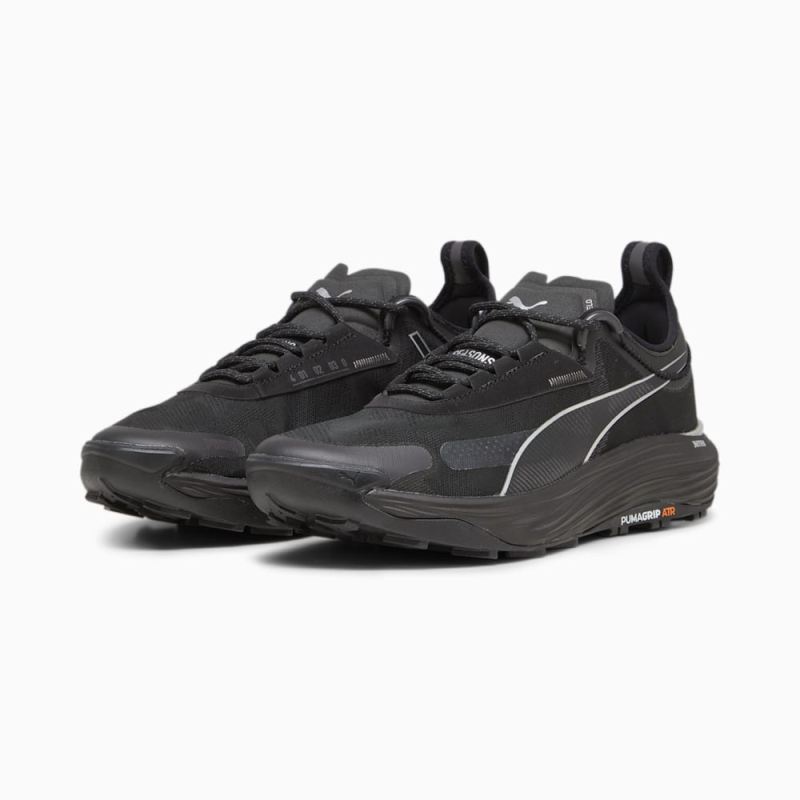 Puma | Men's SEASONS Voyage NITRO 3 Running Shoes - Black-Dark Coal