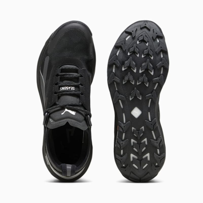 Puma | Men's SEASONS Voyage NITRO 3 Running Shoes - Black-Dark Coal