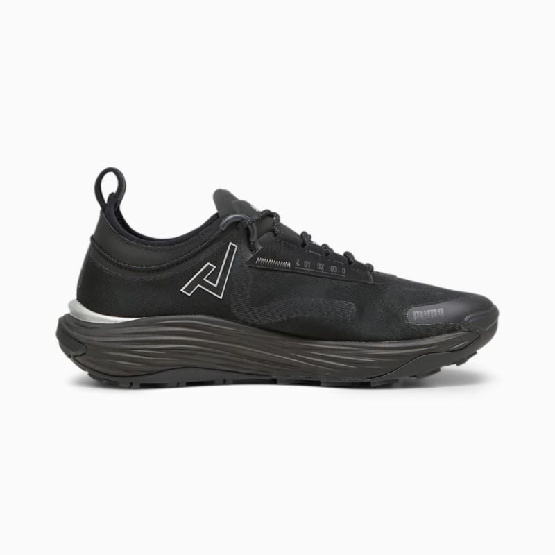 Puma | Men's SEASONS Voyage NITRO 3 Running Shoes - Black-Dark Coal