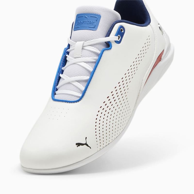 Puma | Men's BMW M Motorsport Drift Cat Decima Motorsport Shoes - White-Pro Blue-Pop Red