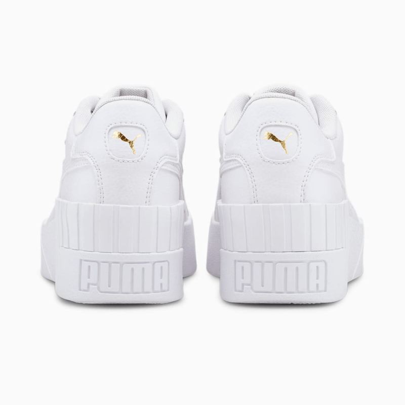 Puma | Women's Cali Wedge Sneakers - White-White