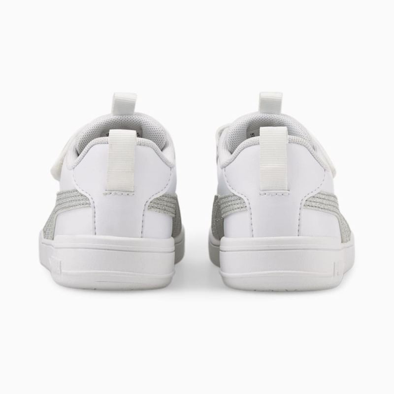 Puma | Girls Multiflex Glitz Formstrip Little Kids Sneakers - White-Silver