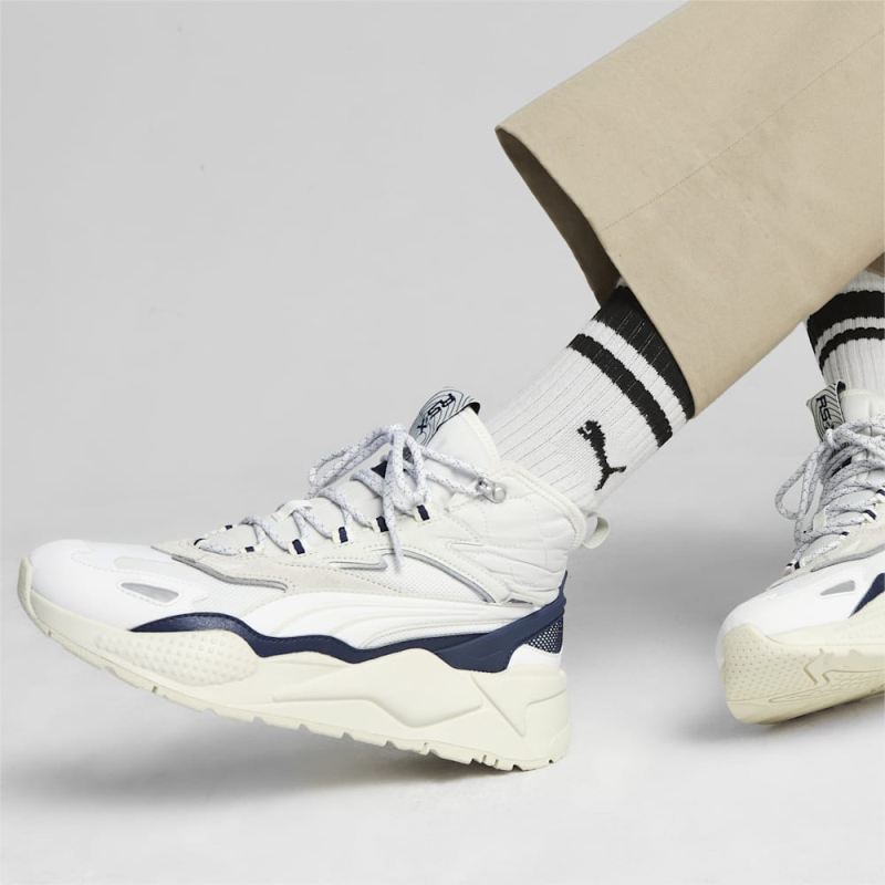 Puma | Men's RS-X Hi Sneakers - White-Alpine Snow