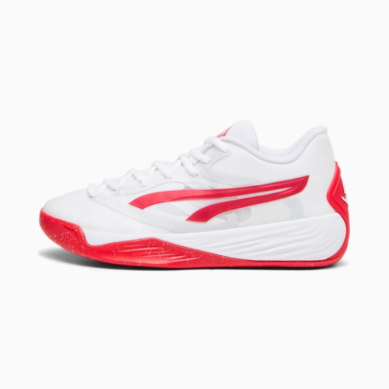 Puma | Women's STEWIE x TEAM Stewie 2 Basketball Shoes - White-For All Time Red