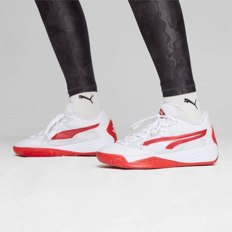 Puma | Women's STEWIE x TEAM Stewie 2 Basketball Shoes - White-For All Time Red