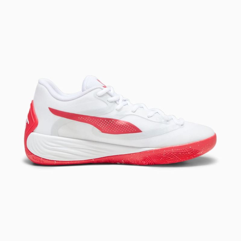 Puma | Women's STEWIE x TEAM Stewie 2 Basketball Shoes - White-For All Time Red