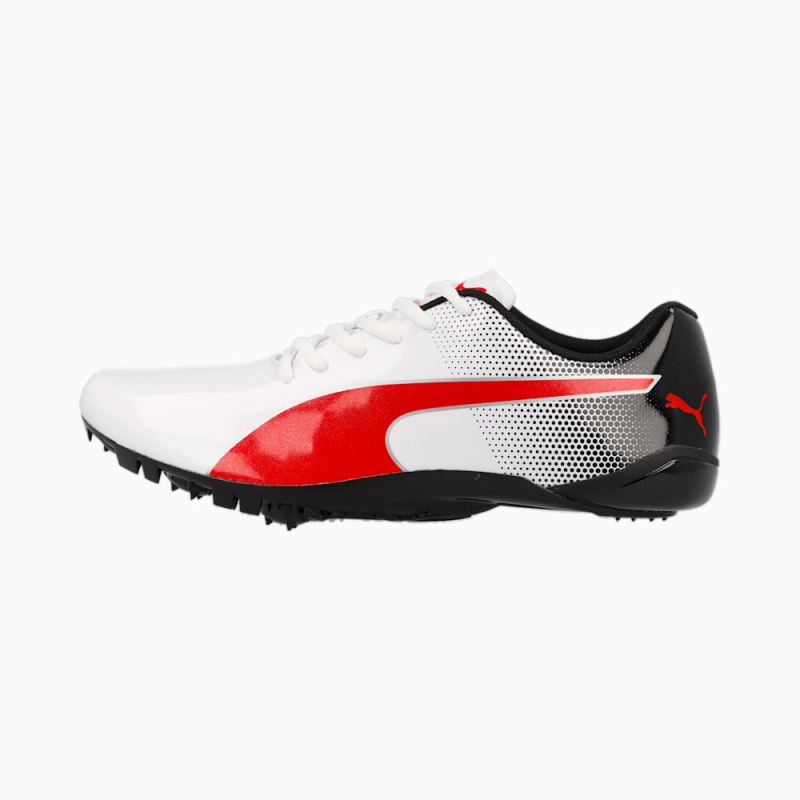 Puma | Men's evoSPEED Prep Sprint 3 Track Spikes - White-Black-Red