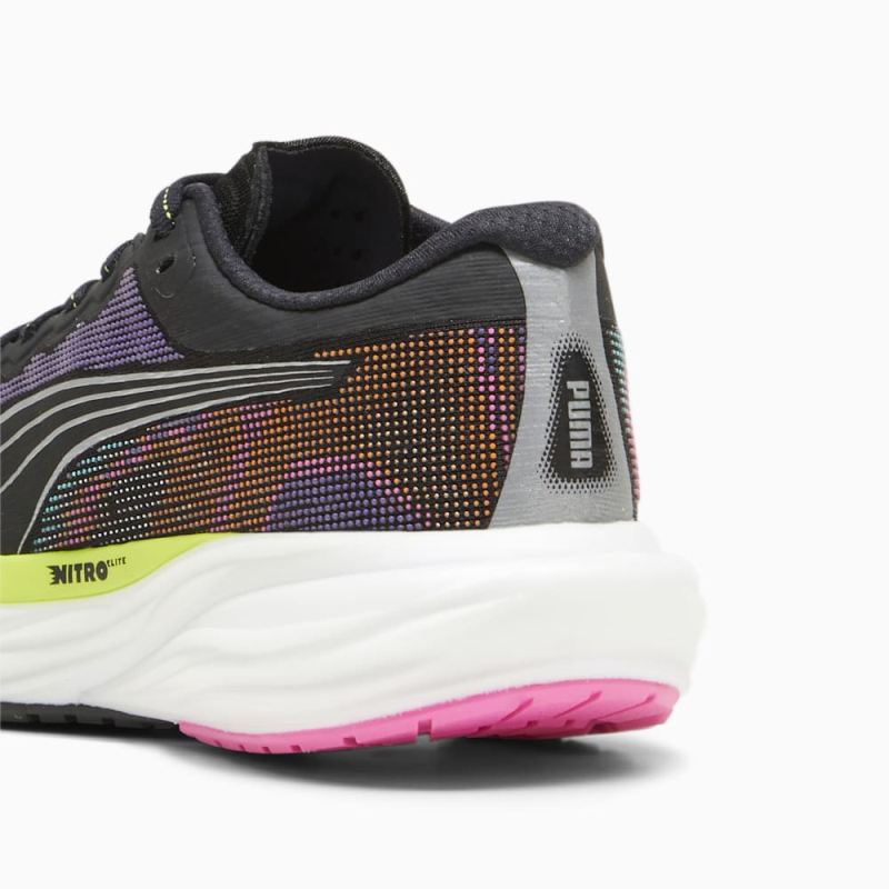 Puma | Women's Deviate NITRO 2 Running Shoes - Black-Lime Pow-Poison Pink