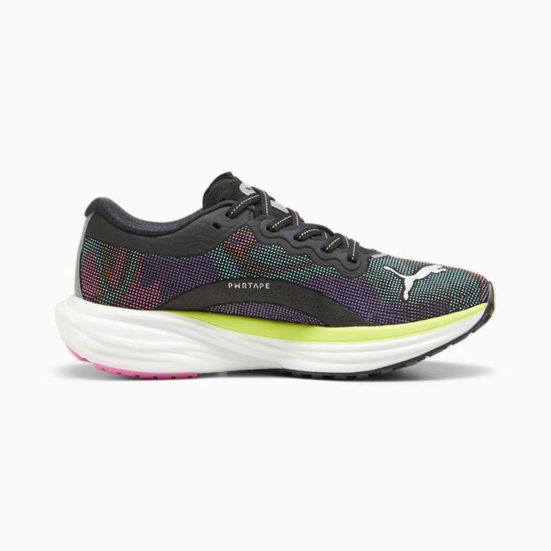 Puma | Women's Deviate NITRO 2 Running Shoes - Black-Lime Pow-Poison Pink