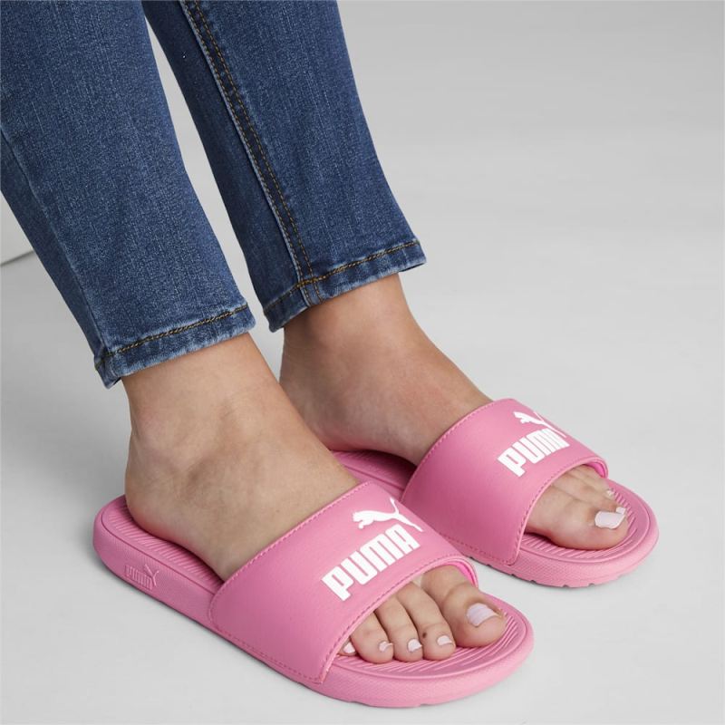 Puma | Women's Cool Cat 2.0 Slides - KNOCKOUT PINK-White