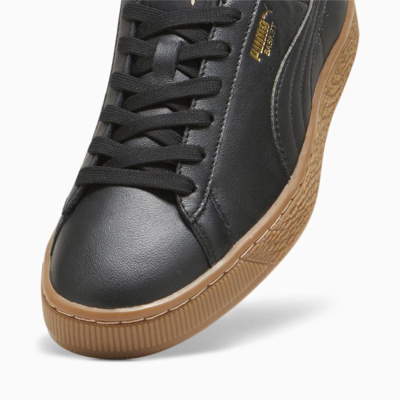 Puma | Men's Basket Classic XXI Sneakers - Black-Black-Gold