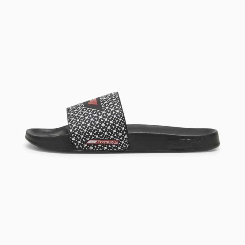 Puma | Men's x F1 Leadcat 2.0 Slides - Black-Pop Red