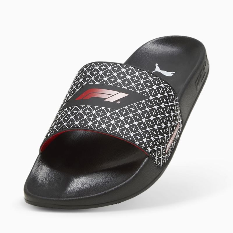 Puma | Men's x F1 Leadcat 2.0 Slides - Black-Pop Red