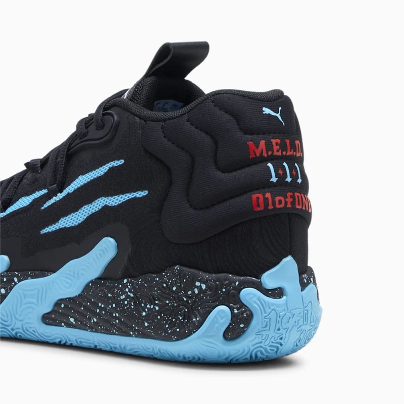 Puma | Men's x LAMELO BALL MB.03 Blue Hive Basketball Shoes - Black-Bright Aqua