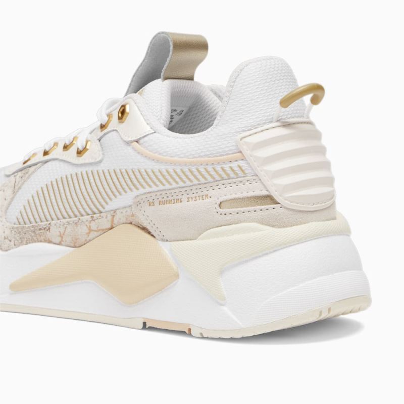 Puma | Women's RS-X Glimmer Sneakers - White-Gold-Warm White