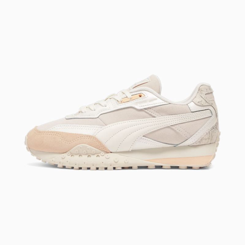 Puma | Women's Blacktop Rider Glimmer Sneakers - Frosted Ivory-Warm White-Cashew