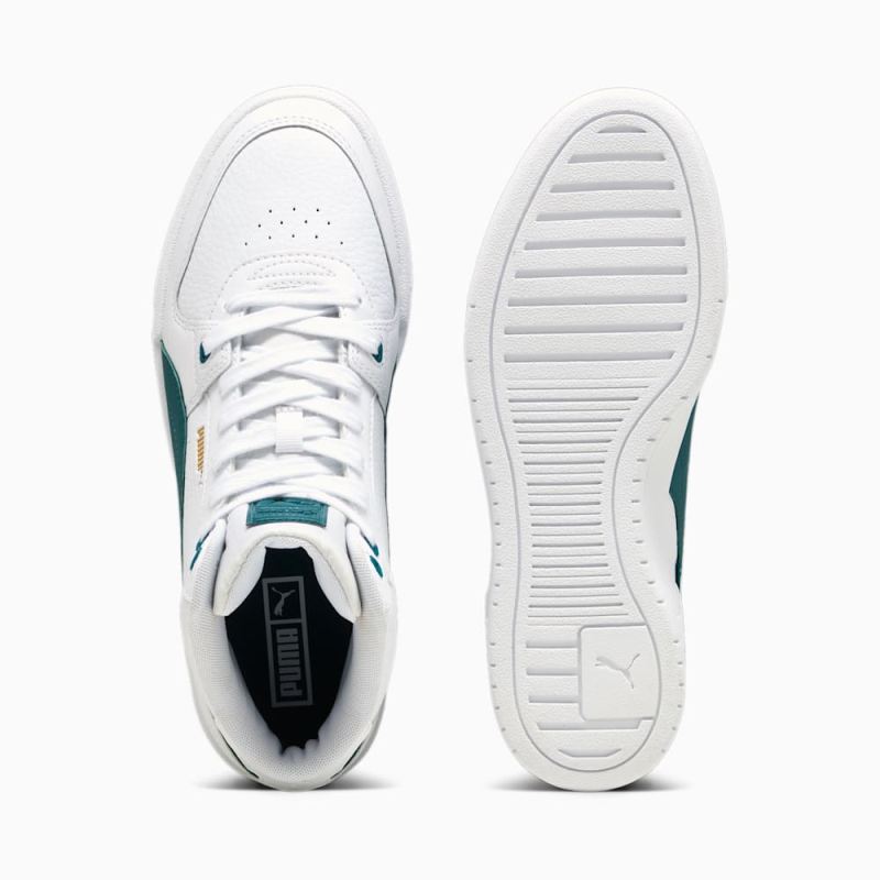 Puma | Men's CA Pro Mid Sneakers - White-Malachite