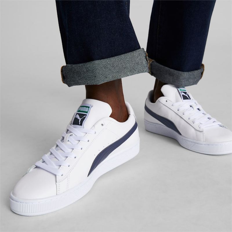 Puma | Men's Basket Classic XXI Sneakers - White-Peacoat