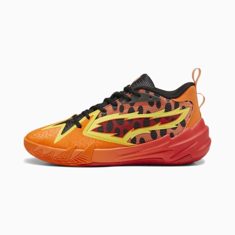 Puma | Men's HOOPS x CHEETOS Scoot Zeros Basketball Shoes - For All Time Red-Rickie Orange-Yellow Blaze-Black - Click Image to Close