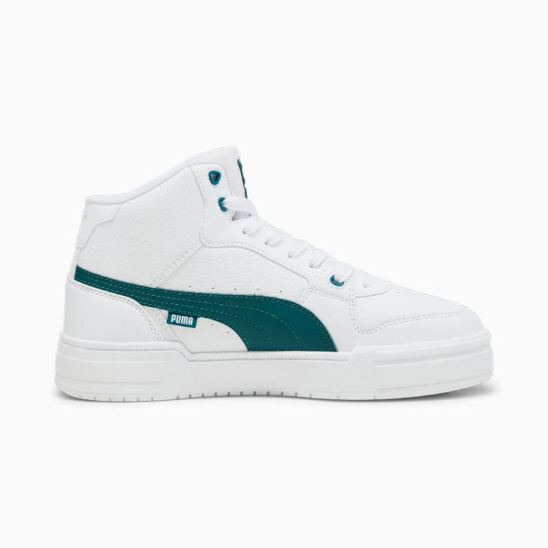 Puma | Men's CA Pro Mid Sneakers - White-Malachite