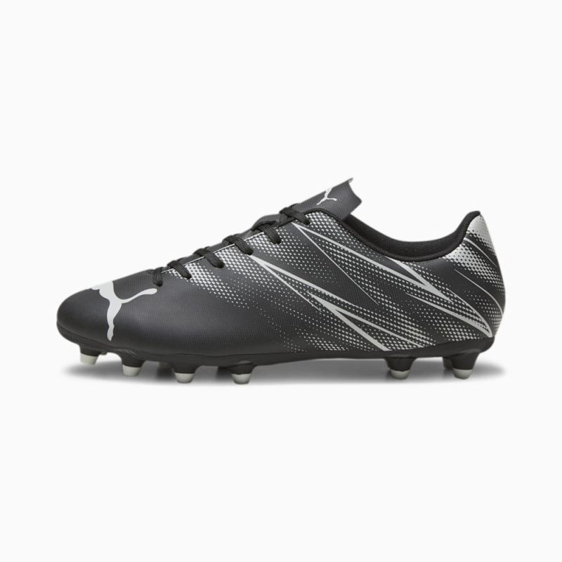 Puma | Men's ATTACANTO FG/AG Soccer Cleats - Black-Silver Mist