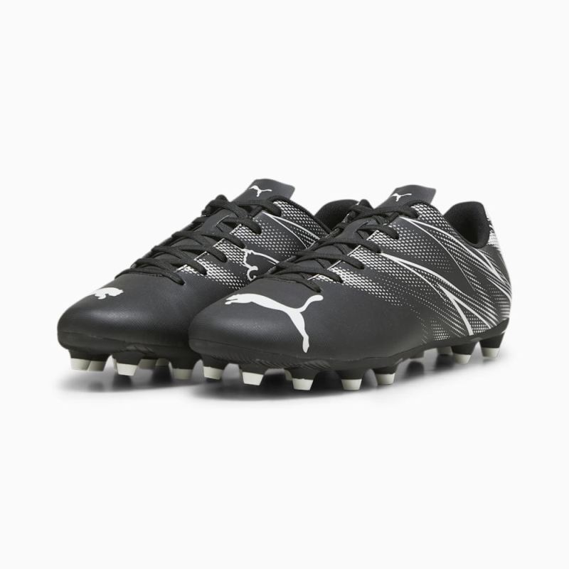 Puma | Men's ATTACANTO FG/AG Soccer Cleats - Black-Silver Mist