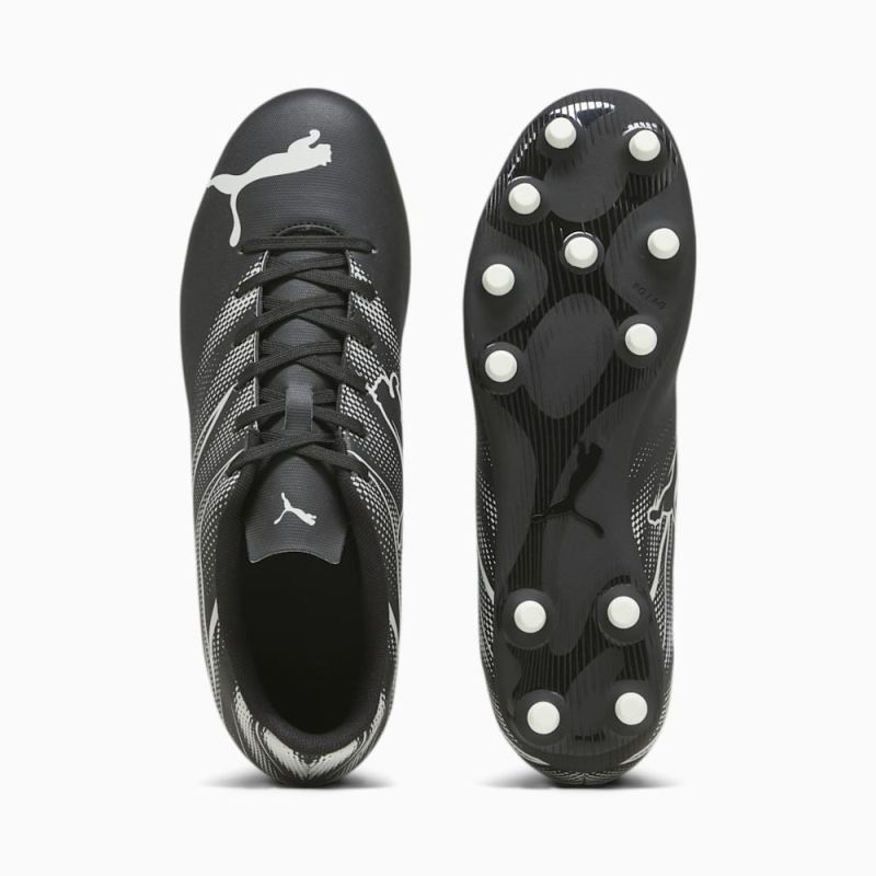 Puma | Men's ATTACANTO FG/AG Soccer Cleats - Black-Silver Mist