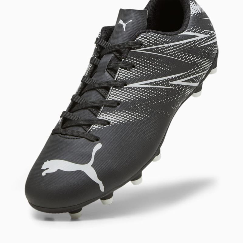 Puma | Men's ATTACANTO FG/AG Soccer Cleats - Black-Silver Mist