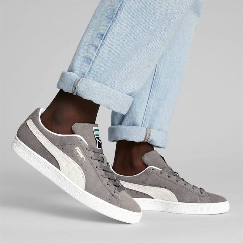 Puma | Men's Suede Classic XXI Sneakers - Steel Gray-White