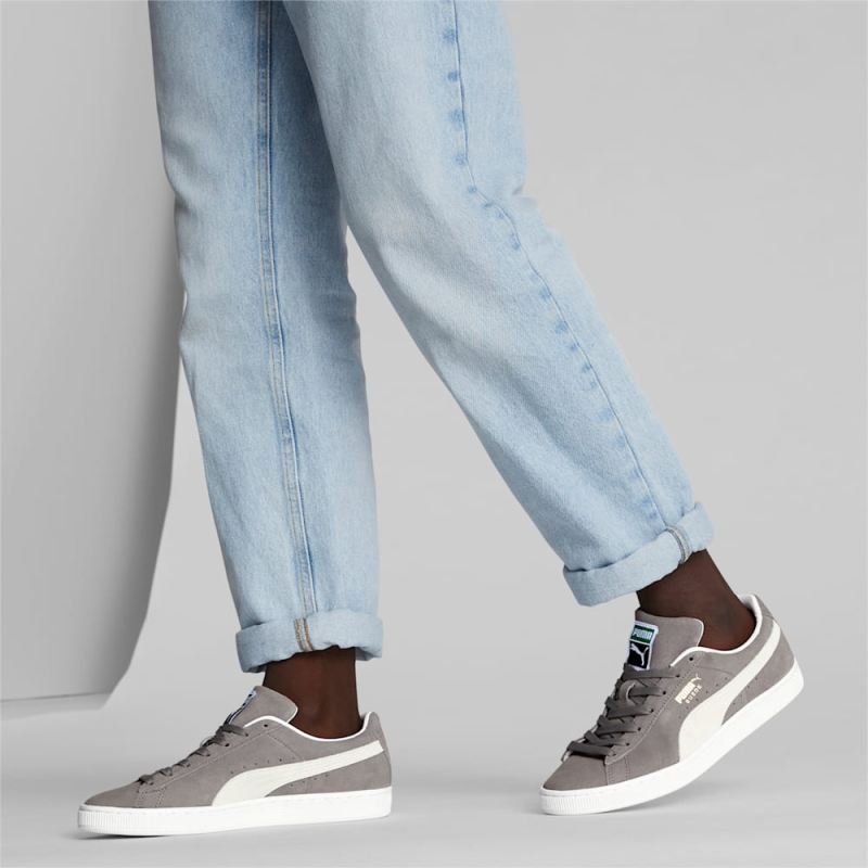 Puma | Men's Suede Classic XXI Sneakers - Steel Gray-White