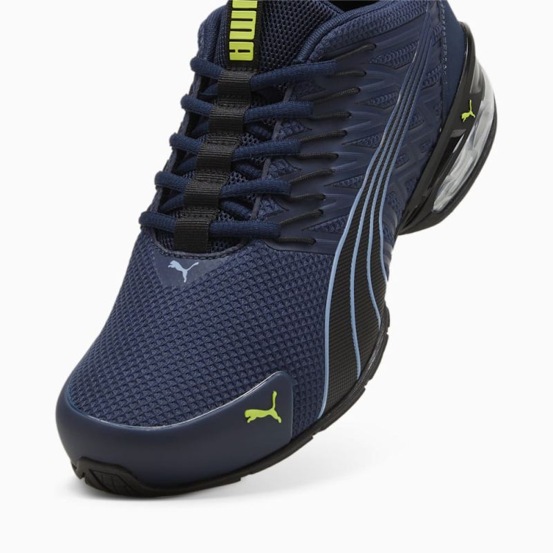 Puma | Men's Voltaic Evo Running Shoe - Club Navy-Black-Electric Lime