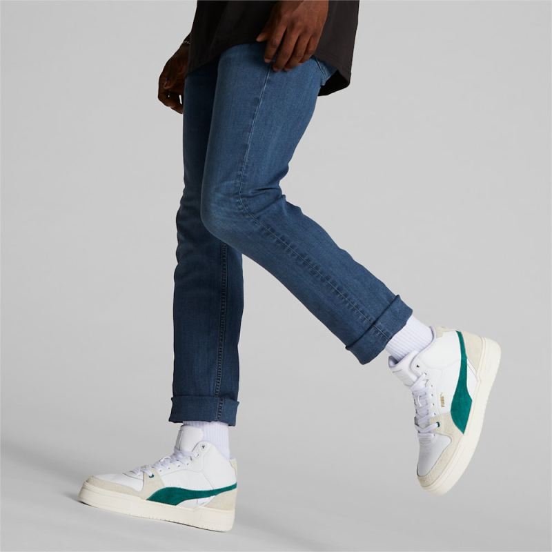 Puma | Men's CA Pro NYC Sneakers - White-Malachite-Dark Coal