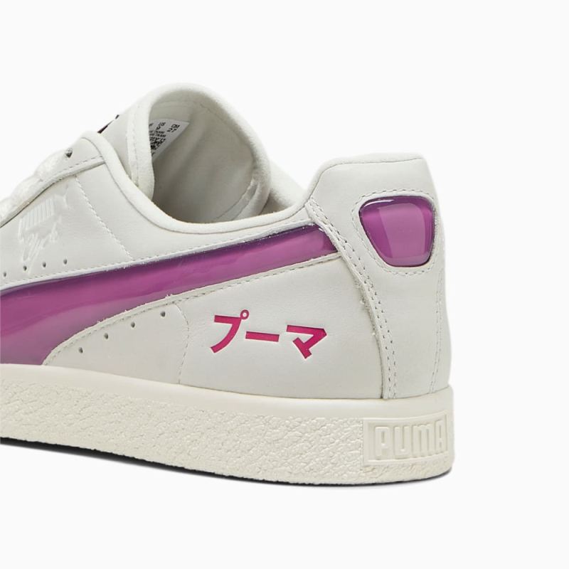 Puma | Women's Clyde Tokyo Sneakers - Sedate Gray-Pinktastic