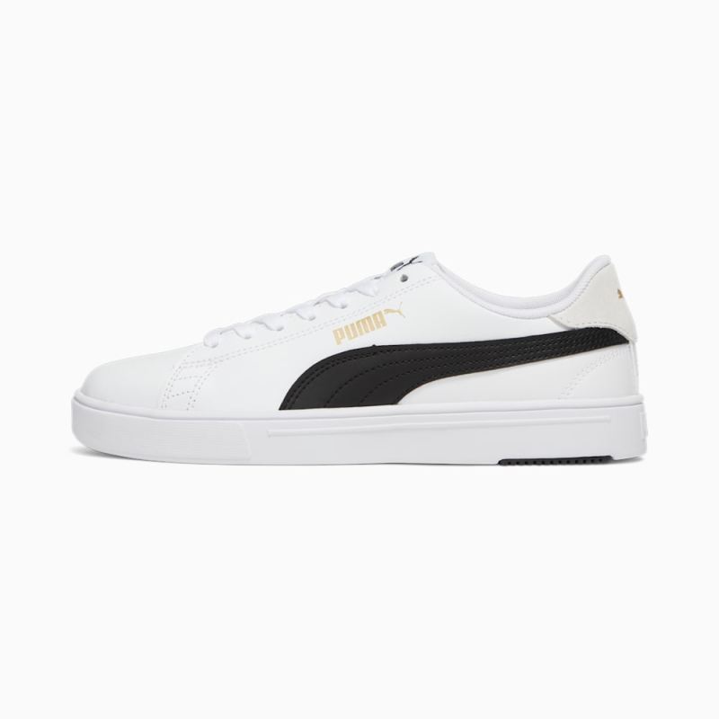 Puma | Women's Serve Pro Lite Sneakers - White-Black-Team Gold