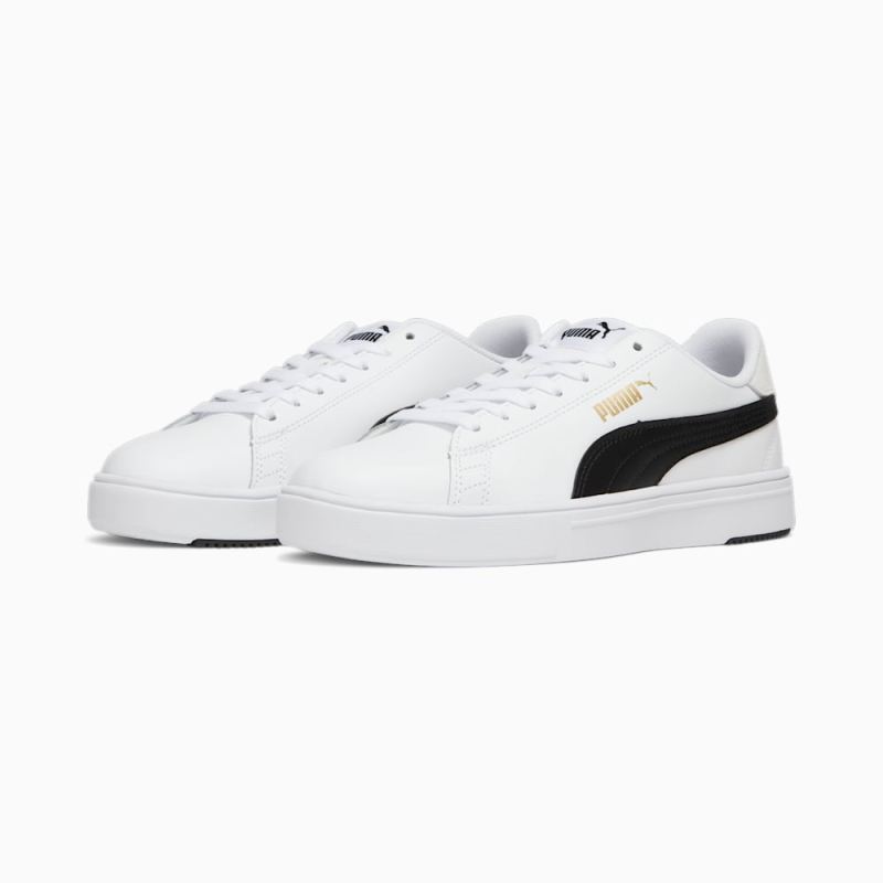 Puma | Women's Serve Pro Lite Sneakers - White-Black-Team Gold