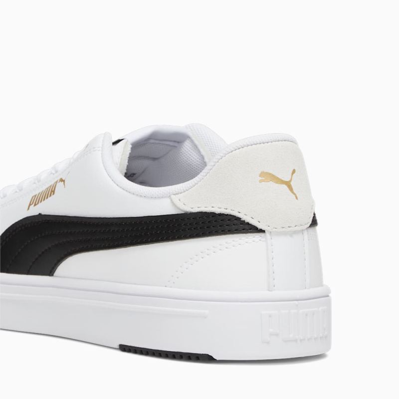 Puma | Women's Serve Pro Lite Sneakers - White-Black-Team Gold