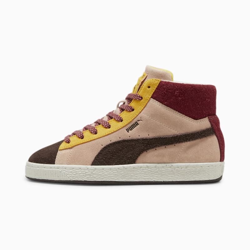 Puma | Women's x lemlem Suede Sneakers - Dark Chocolate-Dark Chocolate-Rose Quartz