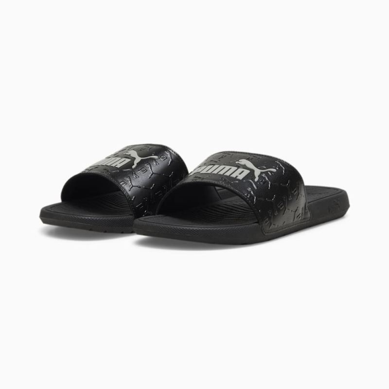 Puma | Men's Cool Cat 2.0 Superlogo Sandals - Black-Smokey Gray