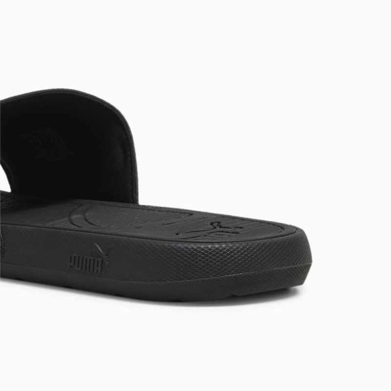 Puma | Men's Cool Cat 2.0 Superlogo Sandals - Black-Smokey Gray