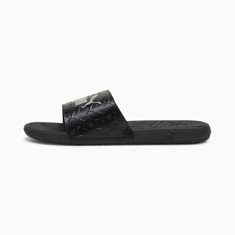 Puma | Men's Cool Cat 2.0 Superlogo Sandals - Black-Smokey Gray