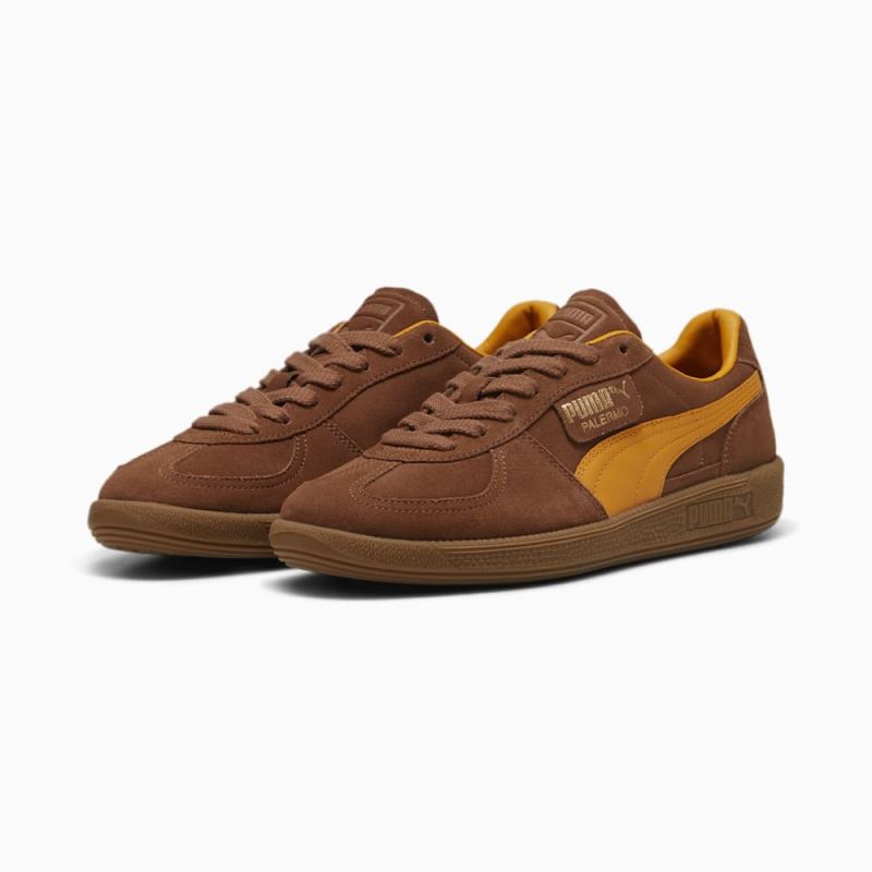 Puma | Men's Palermo Sneakers - Brown Mushroom-Ginger Tea