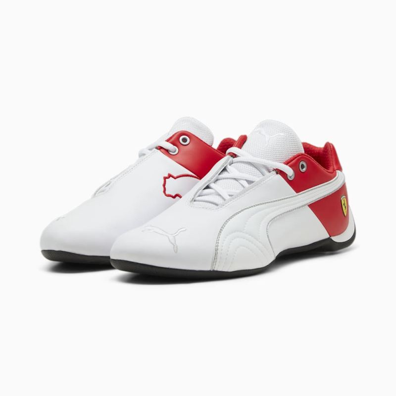 Puma | Men's Scuderia Ferrari Future Cat OG Motorsport Shoes - White-Rosso Corsa