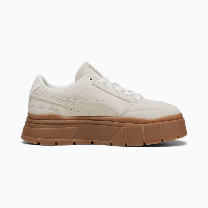 Puma | Women's Mayze Stack Soft Winter Sneakers - Warm White