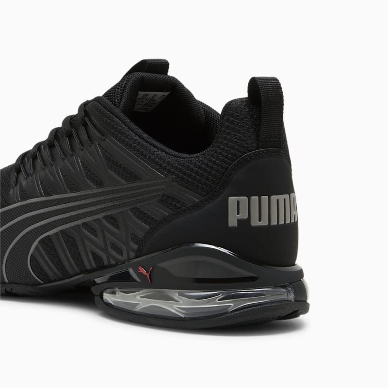 Puma | Men's Voltaic Evo Running Shoe - Black-Stormy Slate-For All Time Red