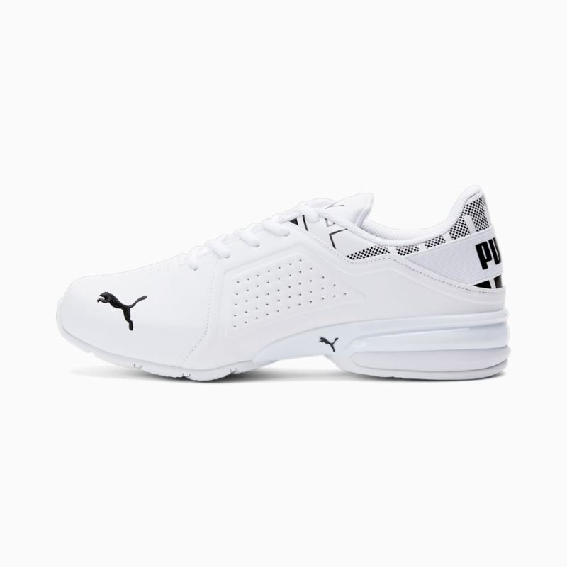 Puma | Men's Viz Runner Repeat Wide Running Shoes - White-Black